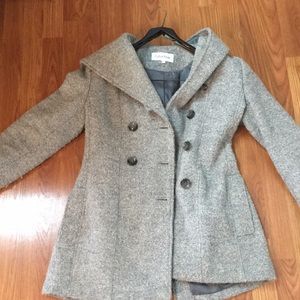 Calvin Klein hooded winter pea coat